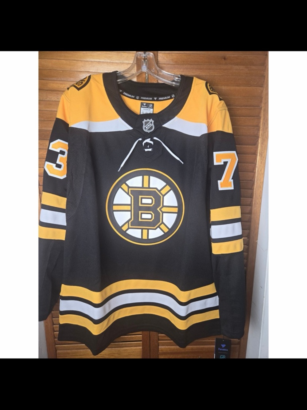 Boston Bruins Charlie McAvoy 73 Fanatics Premium NHL Jersey Mens 50